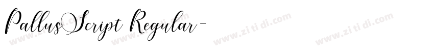 PallusScript Regular字体转换